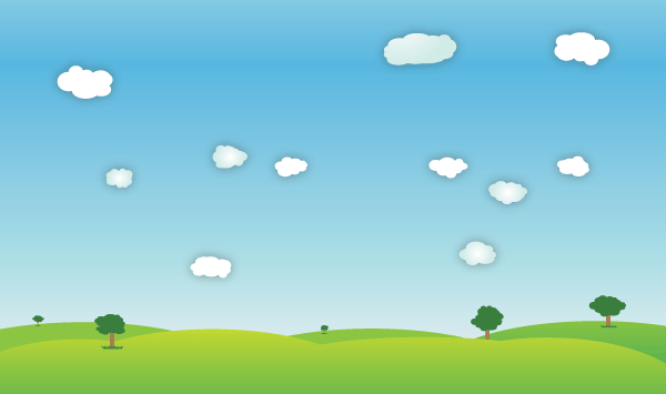 Outdoor Spring Landscape Vector Image
