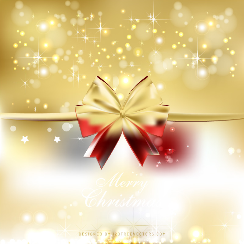 Merry Christmas Bow Background