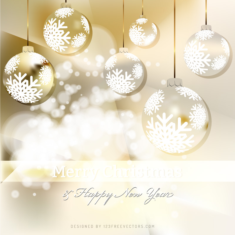 Merry Christmas and Happy New Year Light Color Background