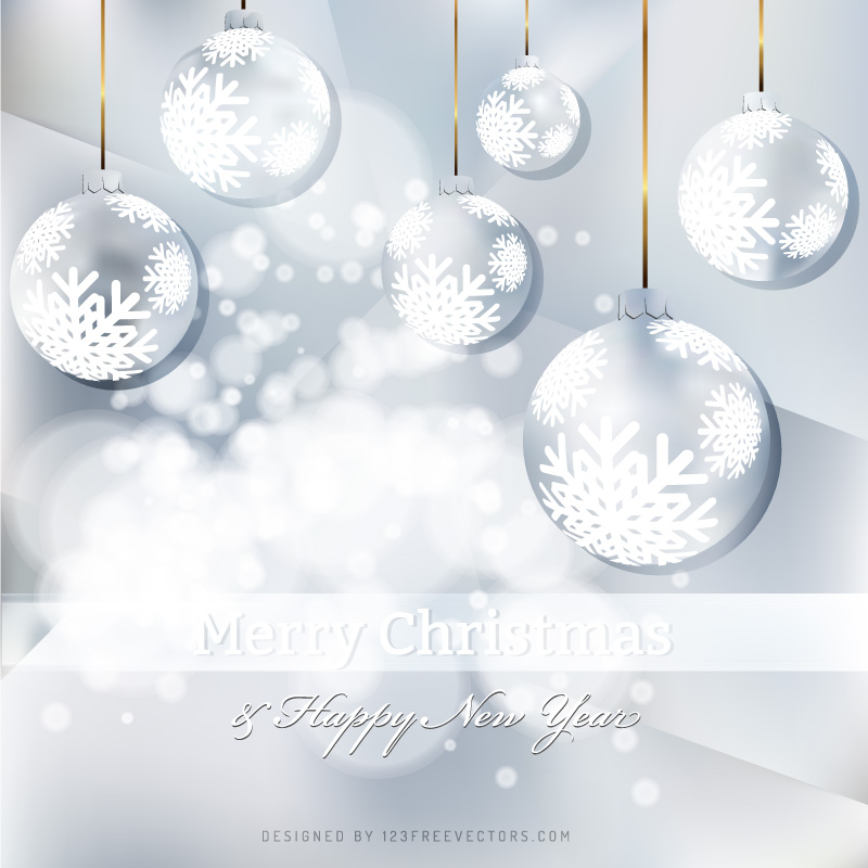 Gray Christmas Balls Background Graphics