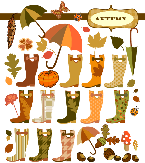 Free Autumn Vector Elements