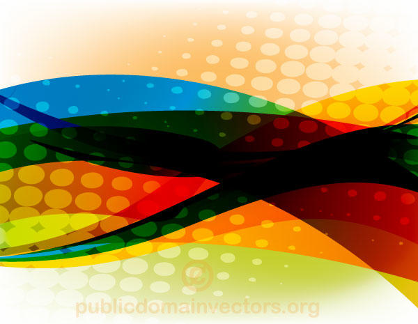 Colorful Abstract Vector Background with  Halftone Element