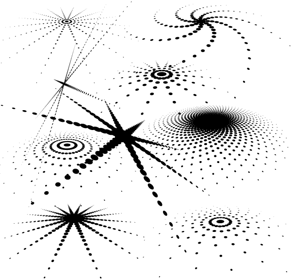 Abstract Halftone Pattern Illustrator Free