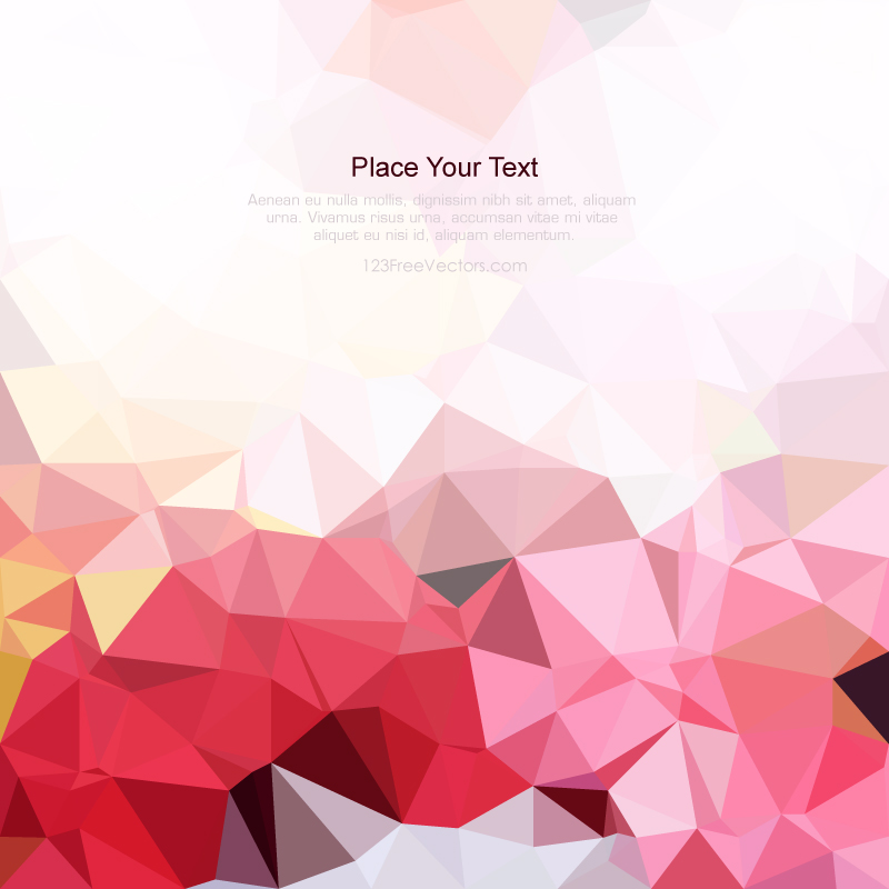 Multicolor Polygonal Triangular Background Clip Art