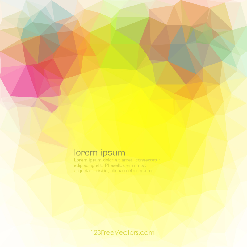 Multicolor Abstract Polygonal Triangular Background Clip Art