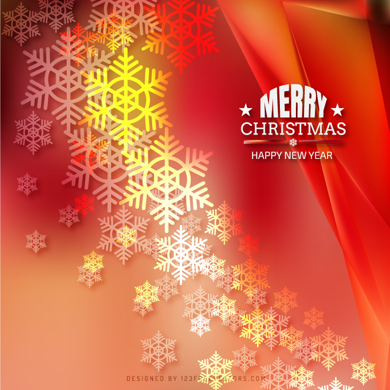 Merry Christmas Snowflake Background Image