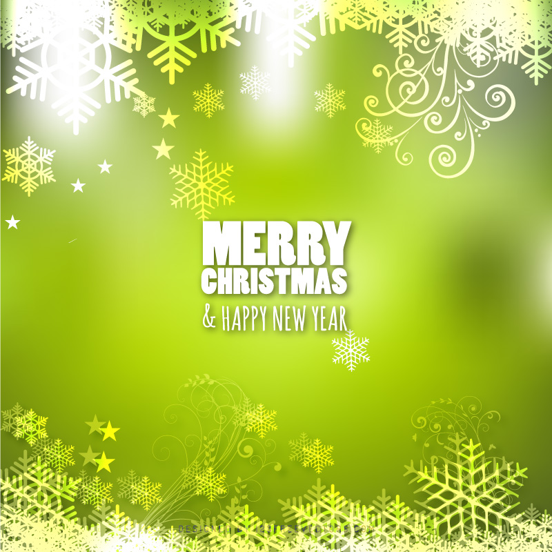 Green Christmas Background