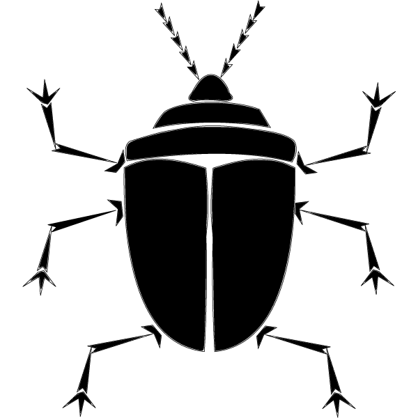 Bug Silhouette Vector Free
