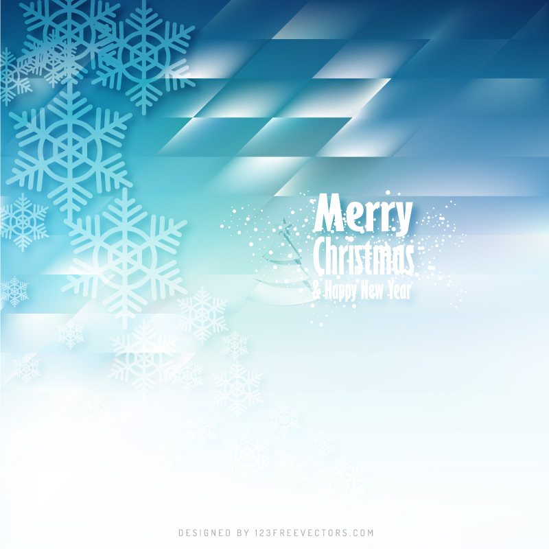 Light Blue Christmas Snowflakes Background Template
