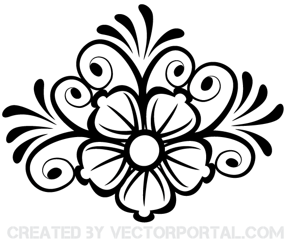 Flower Ornament Vector Art