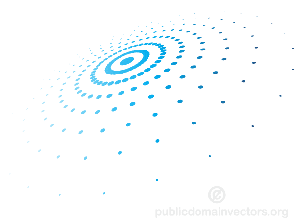 Vector Image of Abstract Circular Halftone Pattern