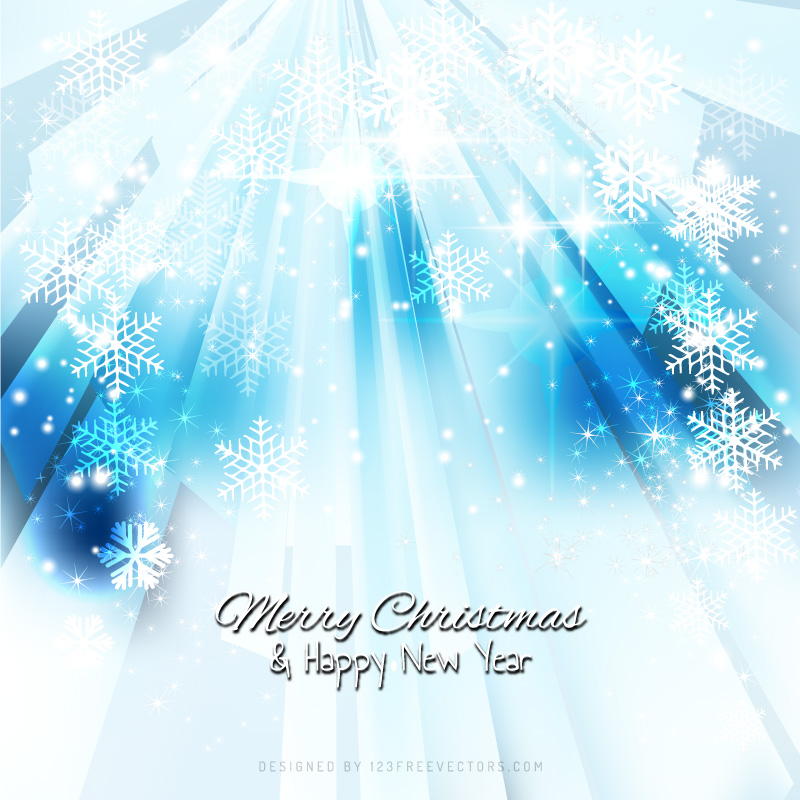 Light Blue Sparkles Christmas Snowflake Background Image