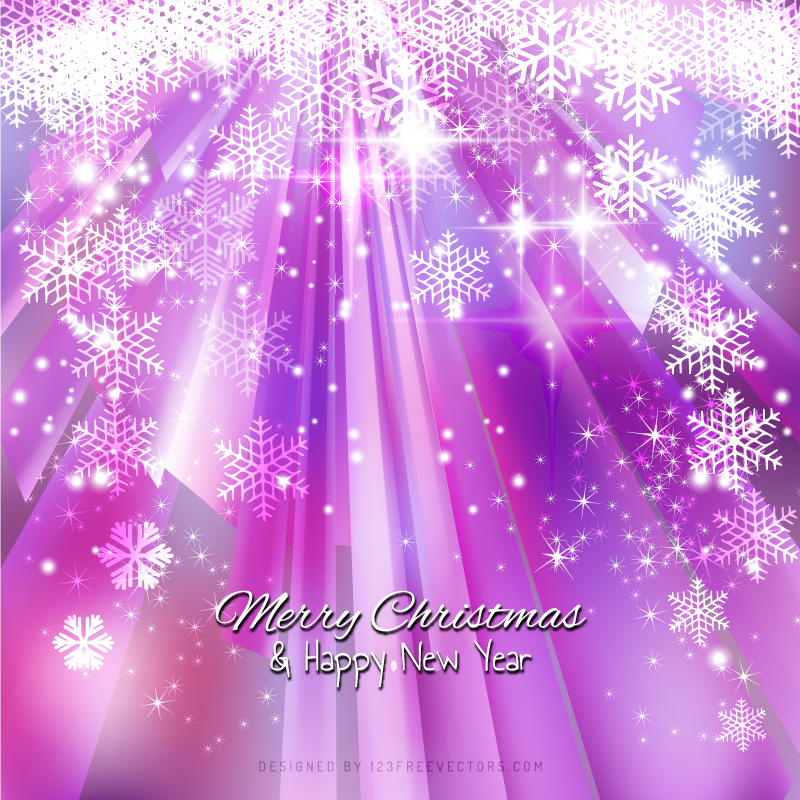 Purple Sparkles Christmas Snowflake Background Graphics
