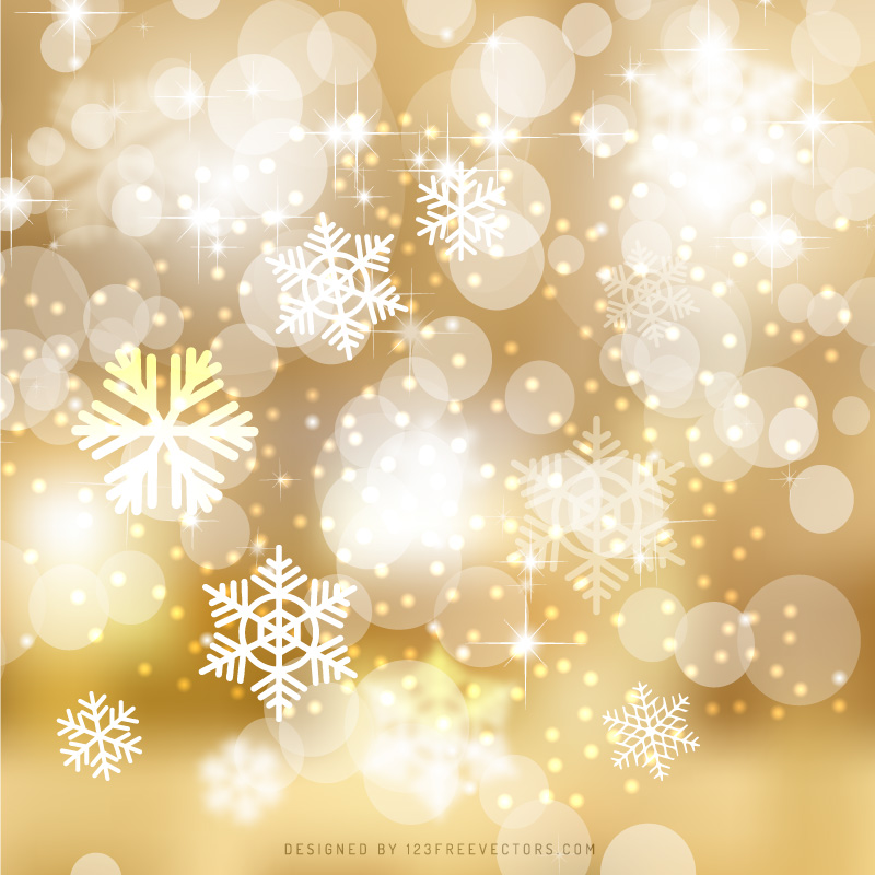 Gold Bokeh Christmas Lights Background Image