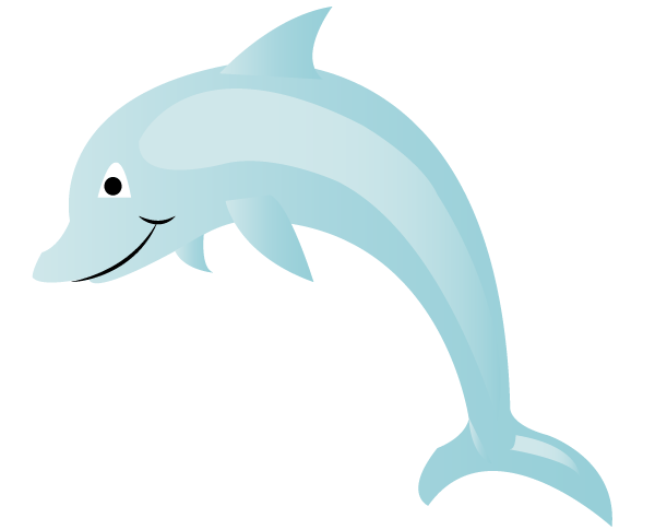 Free Dolphin Cartoon Vector Art