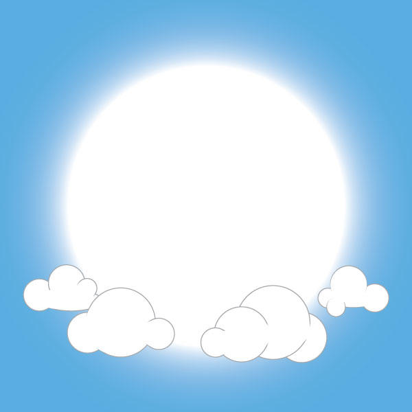 Free Fluffy Clouds Vector Background
