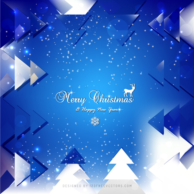 Blue Christmas Background Image
