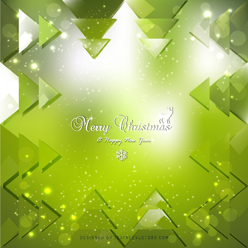 Green Christmas Background Template