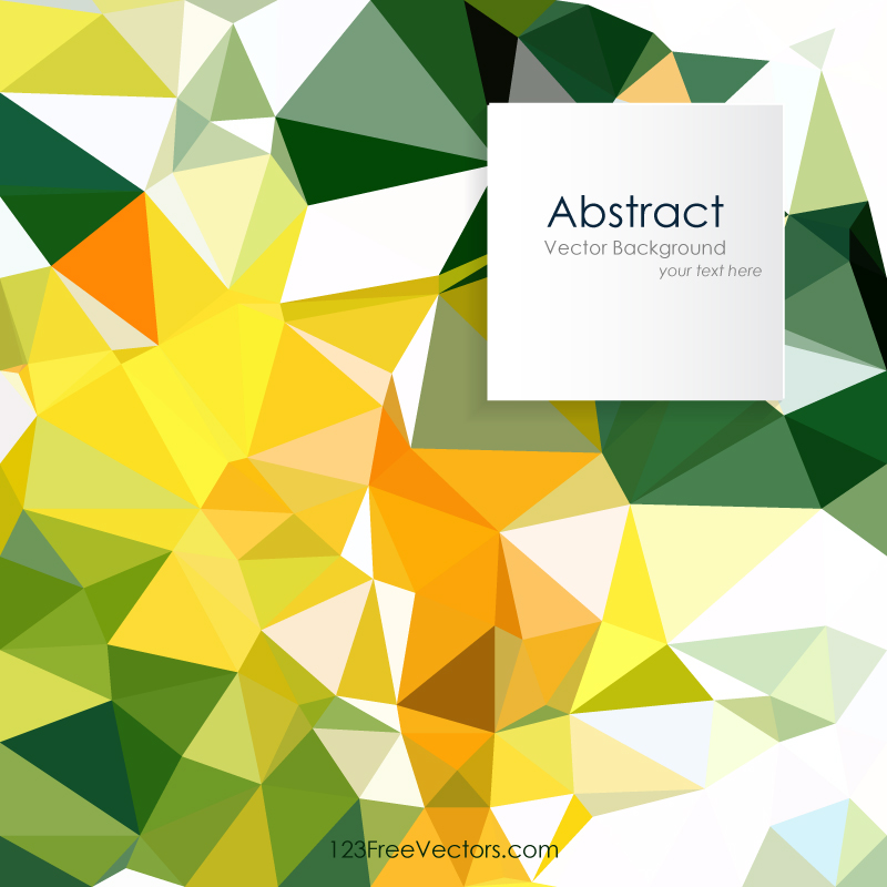 Geometric Polygon Bright Colorful Background Clip Art