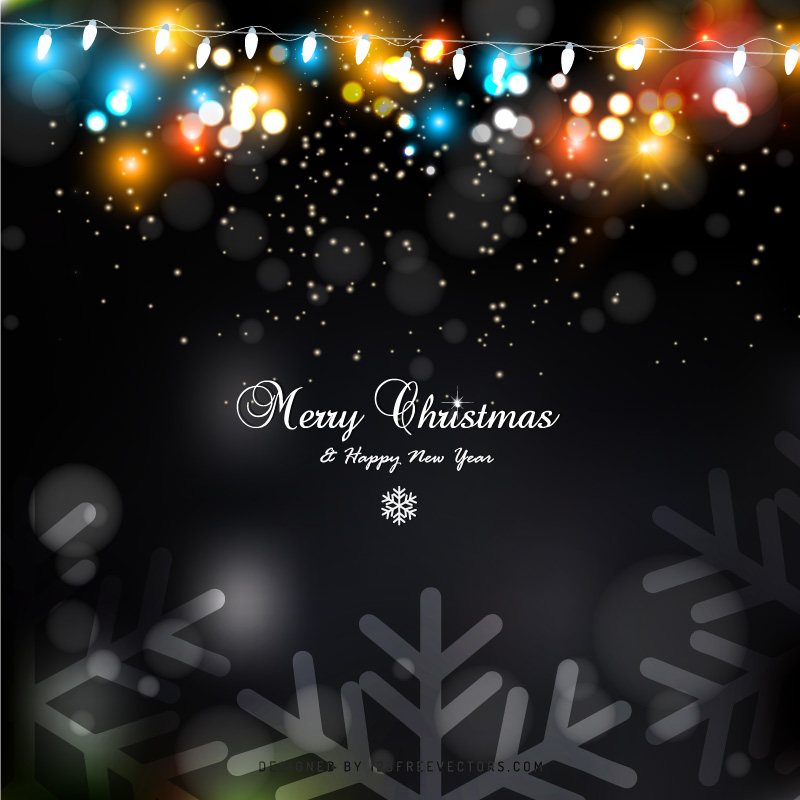 Christmas Lights Background Design