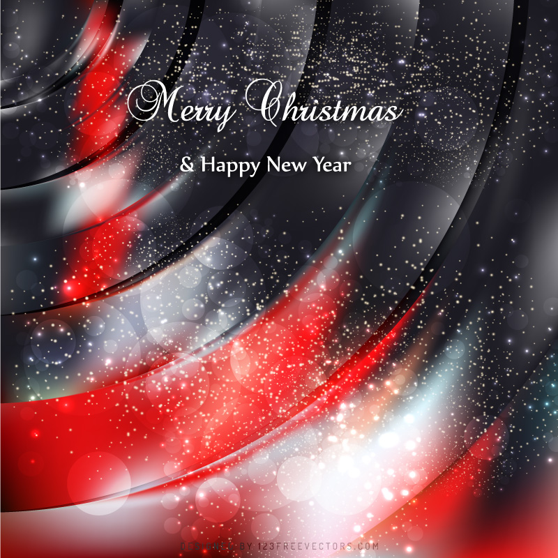 Christmas Sparkles Red Black Background Graphics