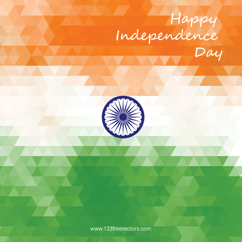 Happy Independence Day India Vector Background Design for 15th August