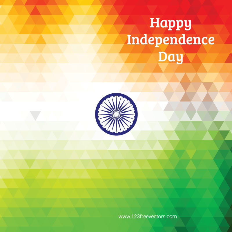Happy Independence Day India Vector Background