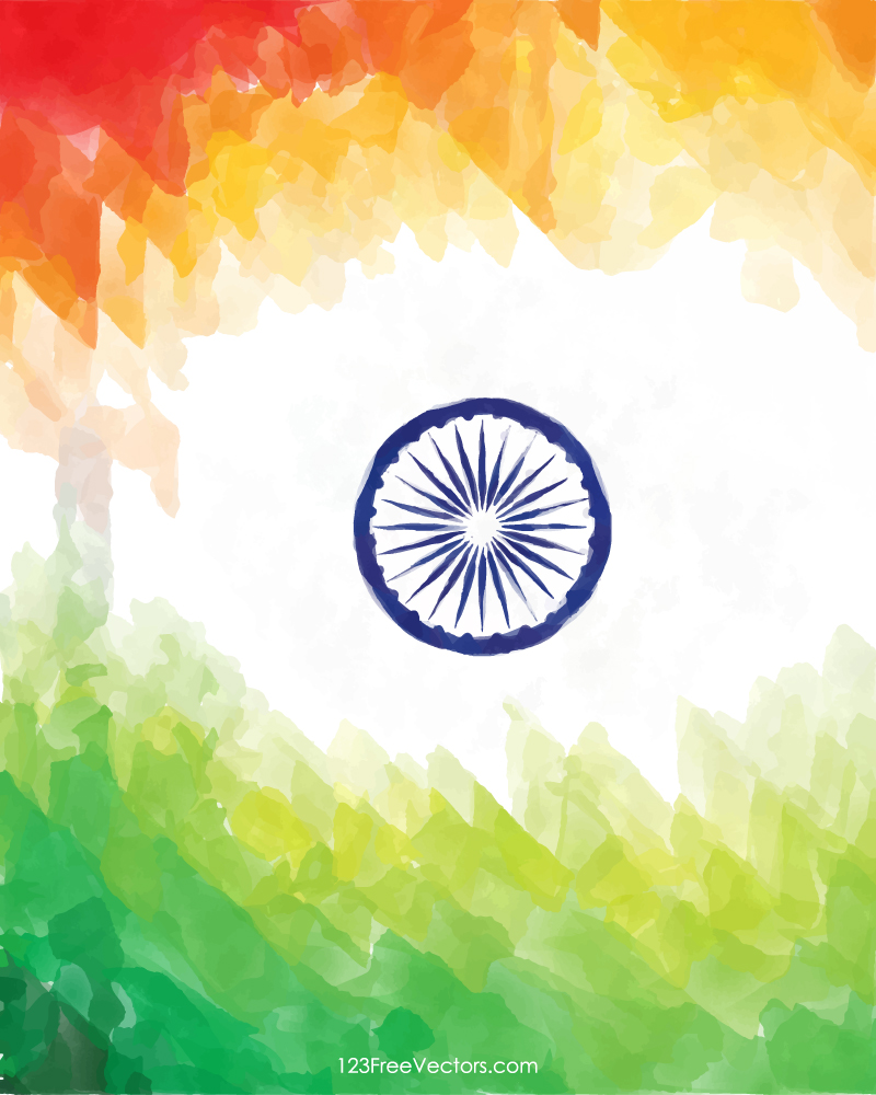 Creative Watercolor Indian Flag Background for Indian Republic Day and  Independence Day
