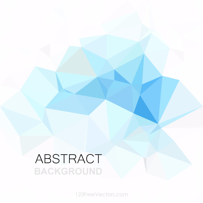 Light Blue Geometric Polygon Background Illustrator