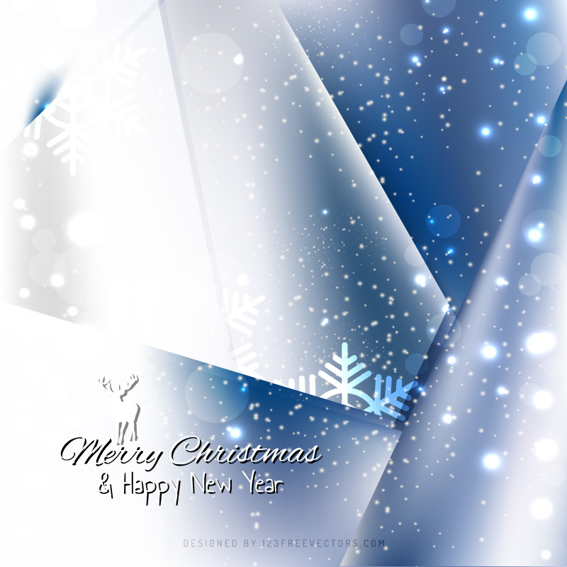 Christmas Sparkles Light Blue Background Template