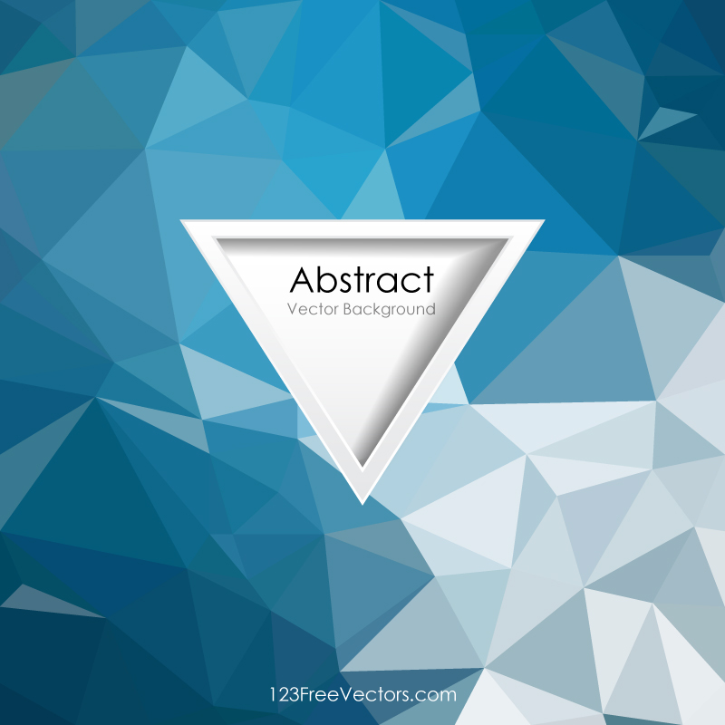 Dark Blue Abstract Low Poly Background Image
