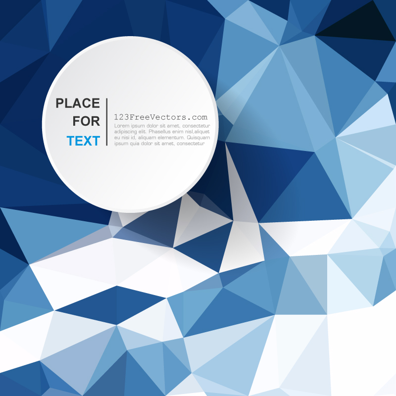 Dark Blue Abstract Polygonal Background Graphics