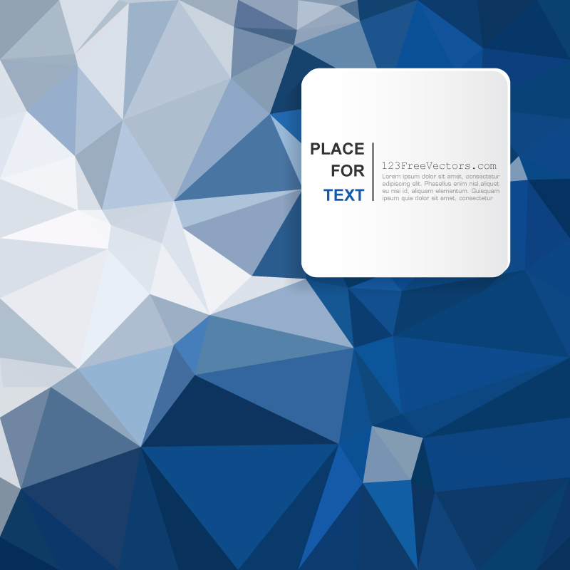 Geometric Polygon Dark Blue Background Vector
