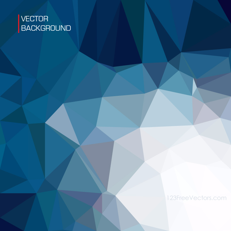 Geometric Polygon Dark Blue Background Template