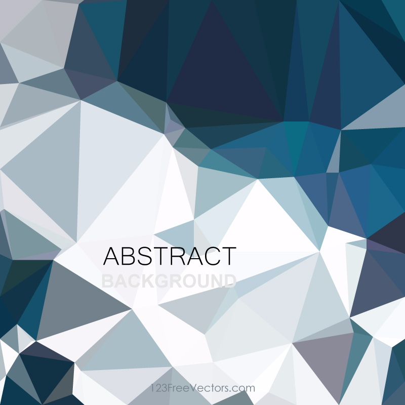 Dark Blue Polygonal Pattern Background Free