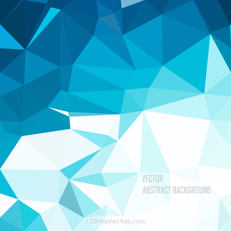 Abstract Blue Low Poly Background