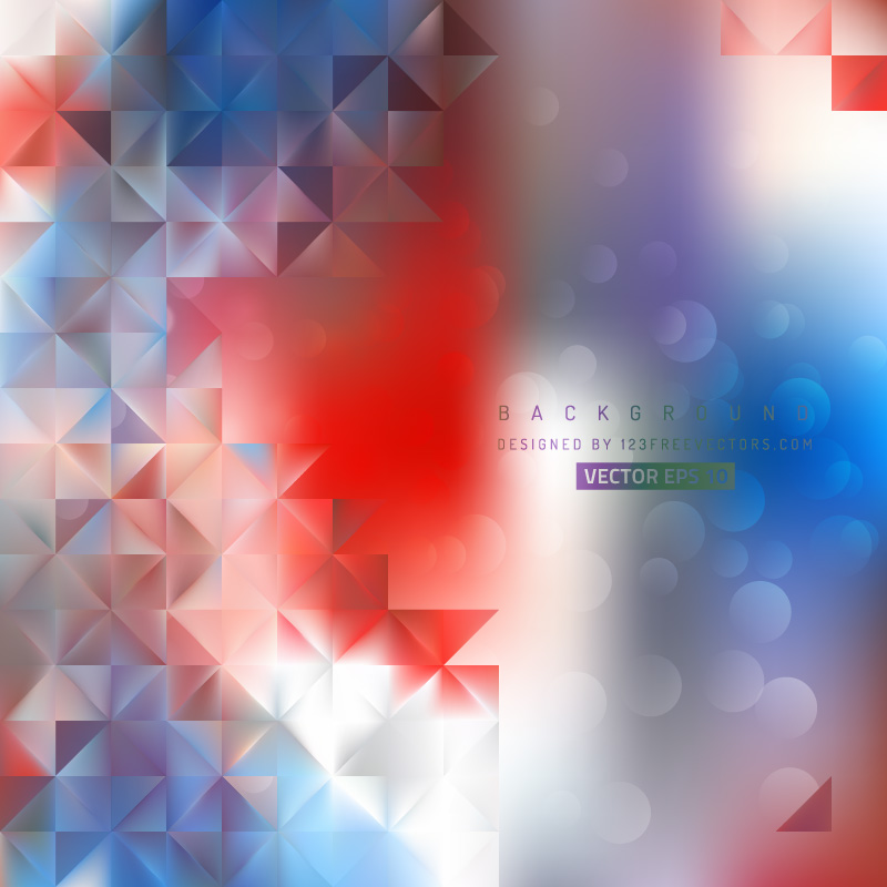 Abstract Blue Red Background Design