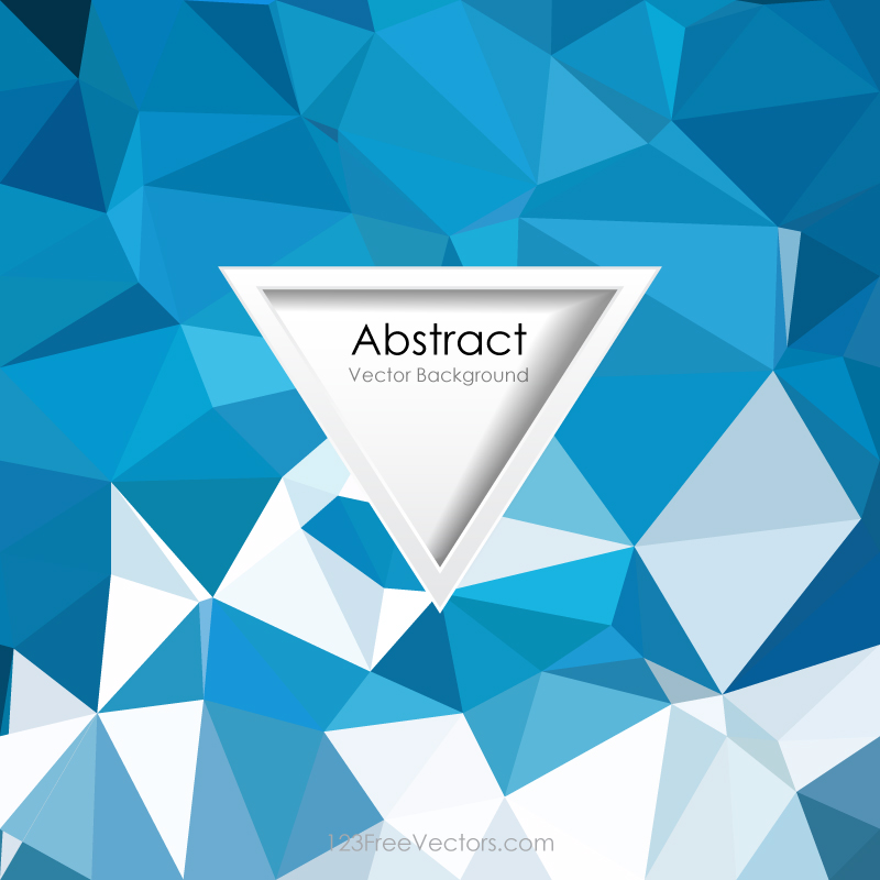 Blue Abstract Low Poly Background Free