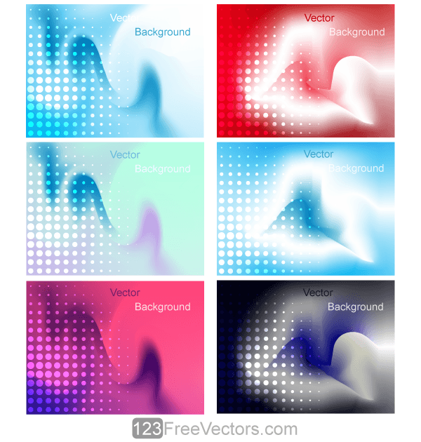 Colorful Gradient Mess Background with Halftone Design