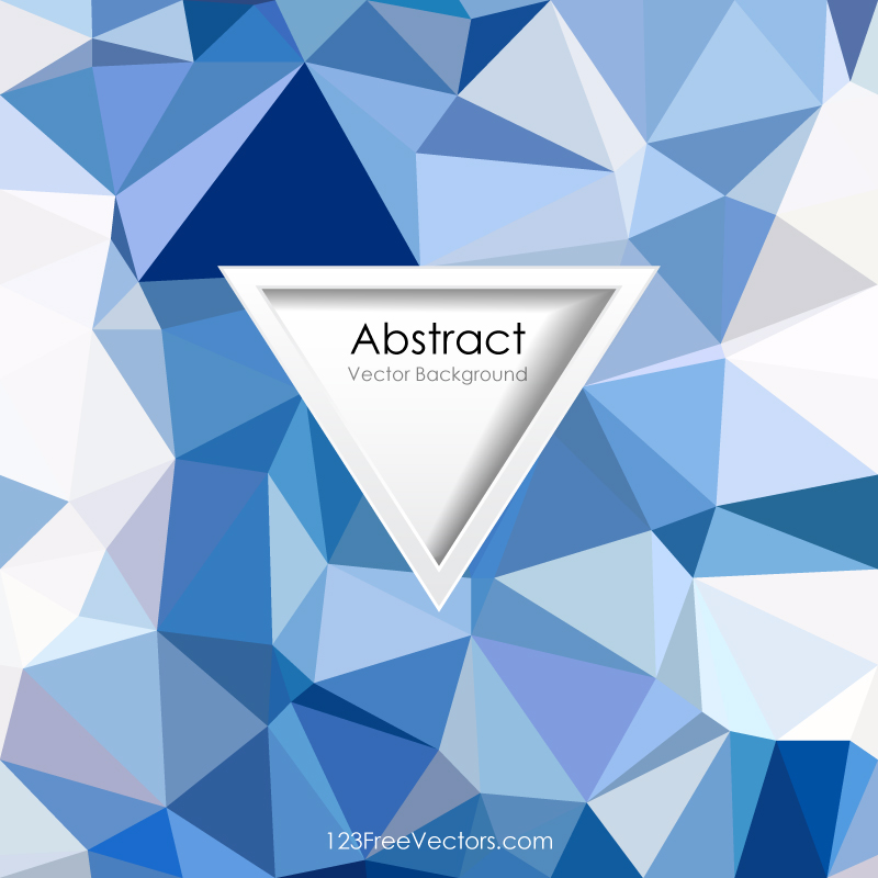 Blue Abstract Polygonal Background Vector