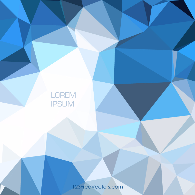 Polygonal Blue Background