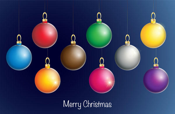 Free Christmas Ball Ornament Vectors