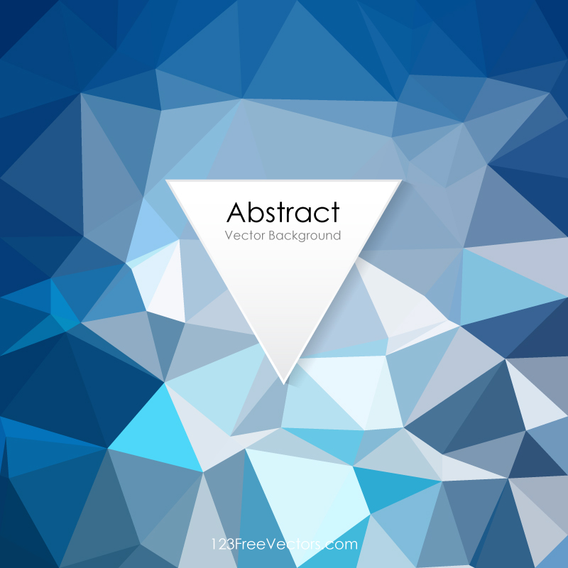 Blue Abstract Polygonal Pattern Background Illustrator