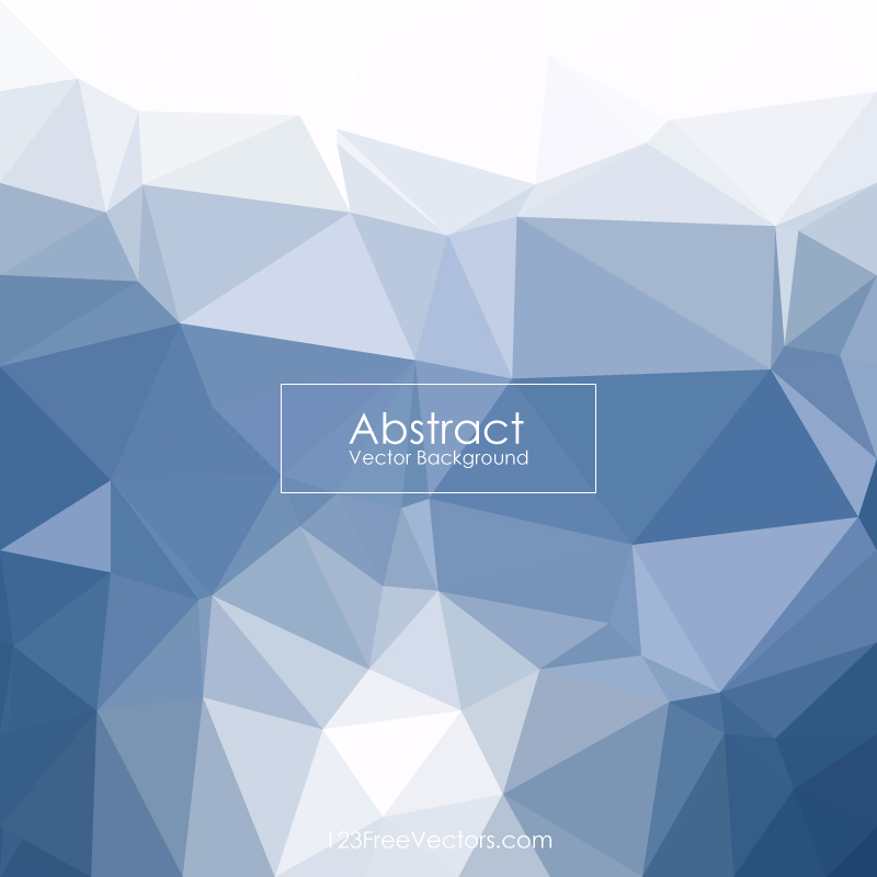 Blue Abstract Polygonal Pattern Background Template