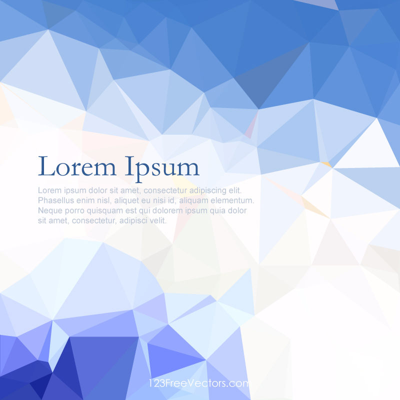 Polygonal Blue Wallpaper Pattern Background