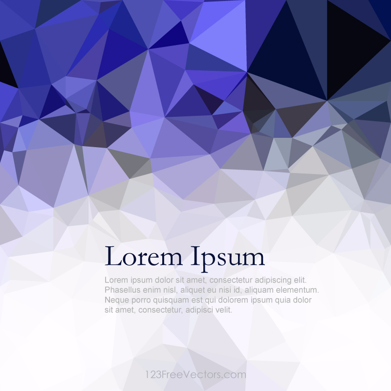 Cobalt Blue Abstract Low Poly Background Design