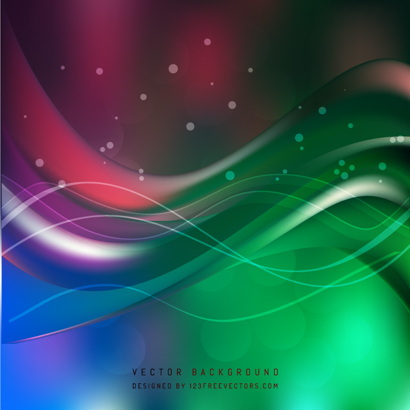 Colorful Wave Background Template