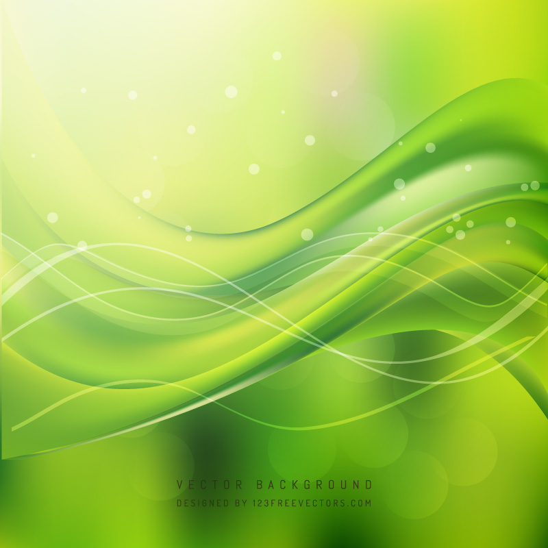 Yellow Green Wave Background