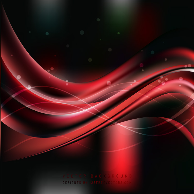 Red Black Wave Background Design