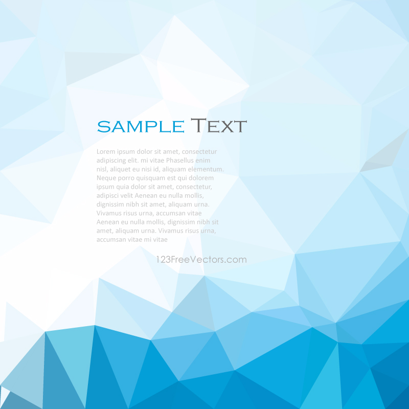 Sky Blue Abstract Polygonal Background Image